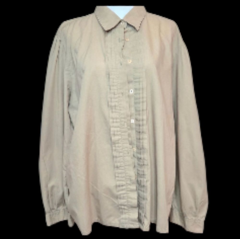 Witt Classic Tan Button-Down Shirt for Women's Vtg.